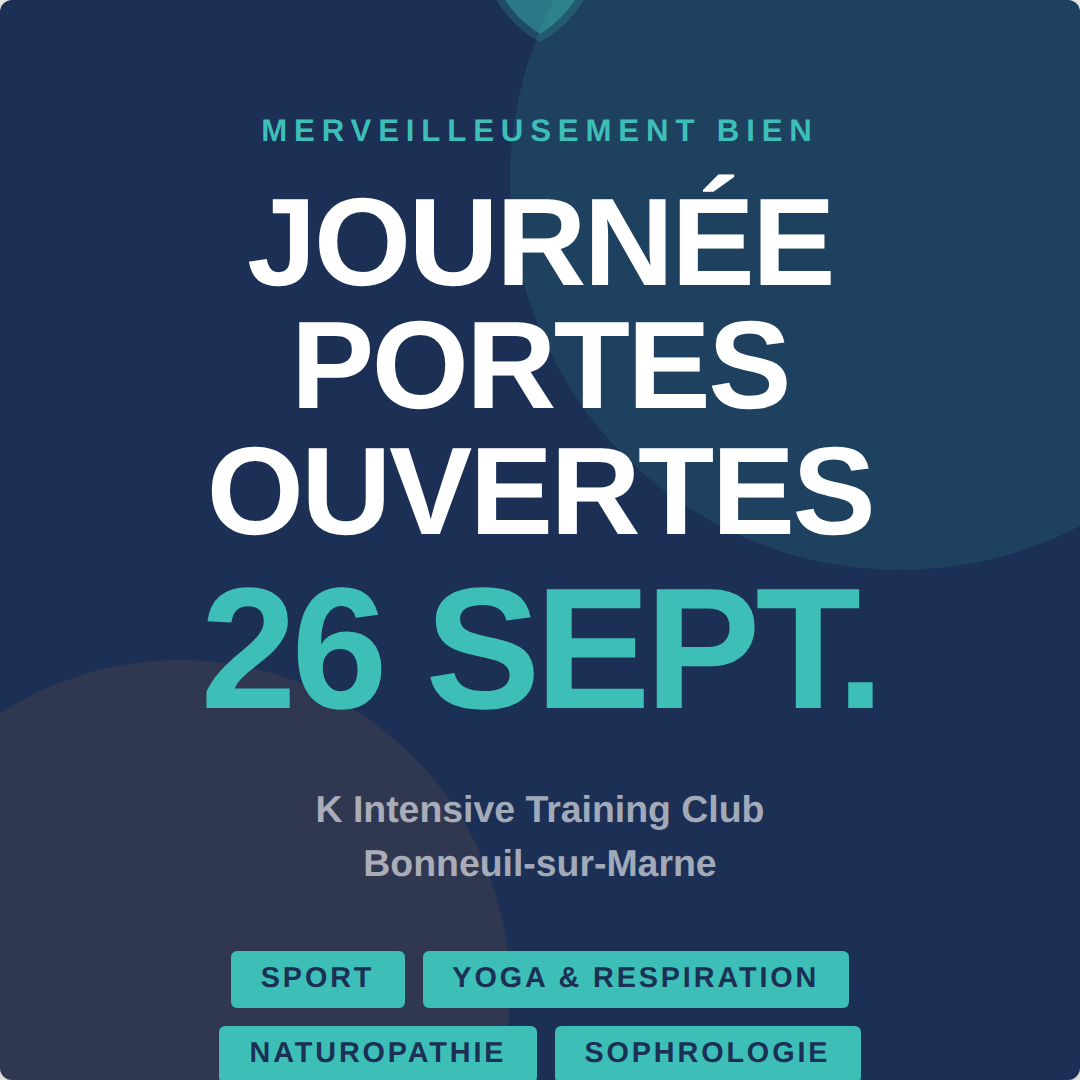 Journée Portes Ouvertes 26 septembre
